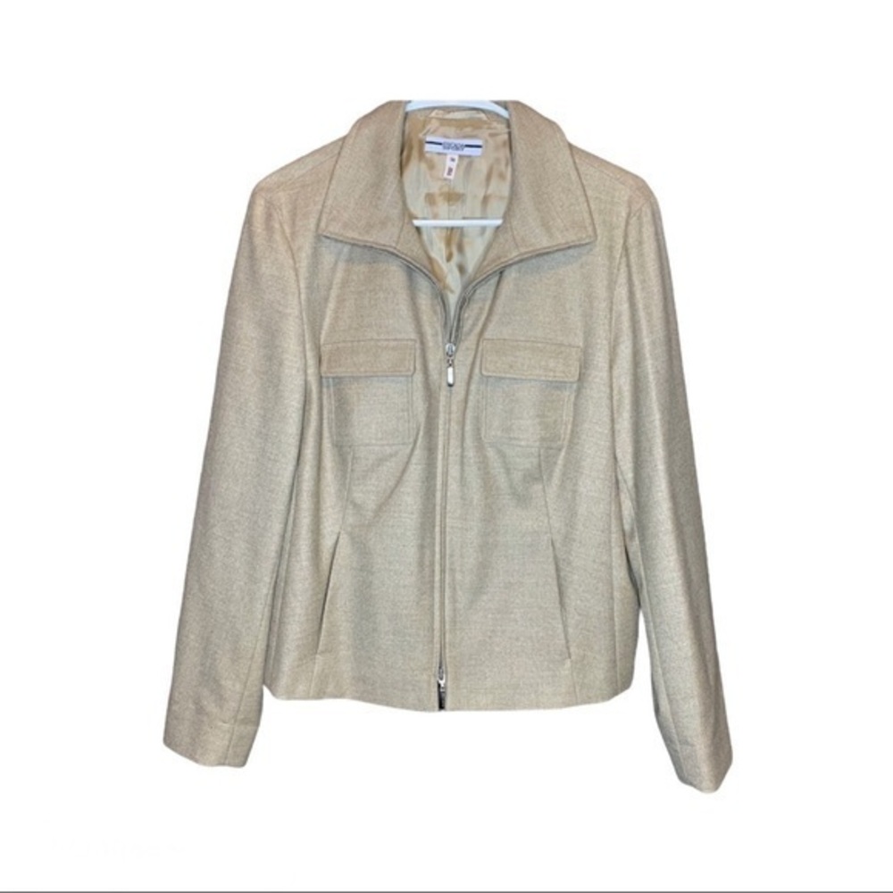 Escada Sport Double Zip Virgin Wool Jacket
